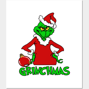 grinchmas become santa Posters and Art